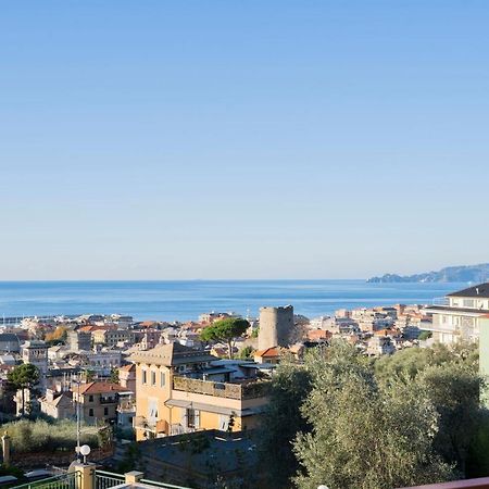 093 - Casa Panorama, Vista Mare E Vista Portofino, 500 Metri Centro Di Chiavari, Posto Auto Gratis Incluso Apartment Ngoại thất bức ảnh
