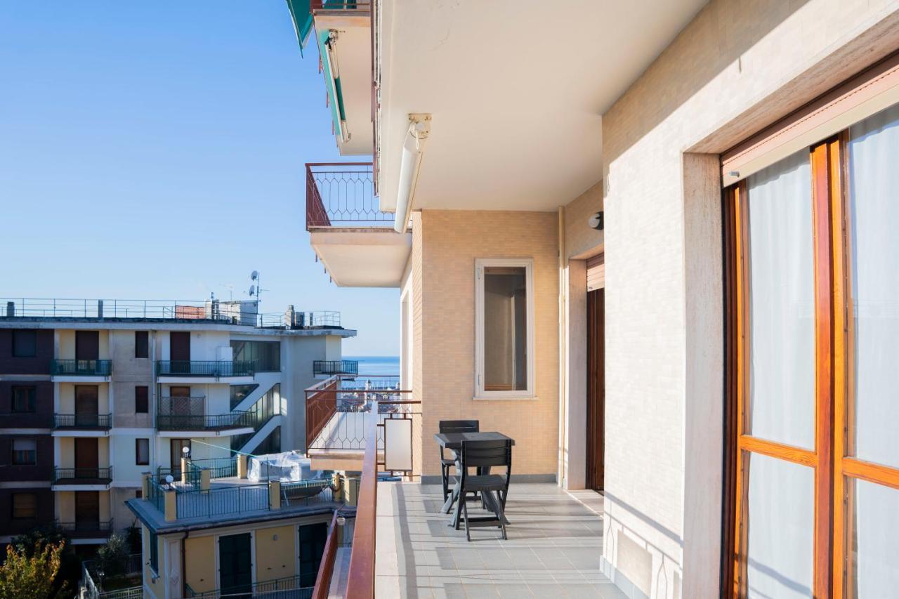 093 - Casa Panorama, Vista Mare E Vista Portofino, 500 Metri Centro Di Chiavari, Posto Auto Gratis Incluso Apartment Ngoại thất bức ảnh
