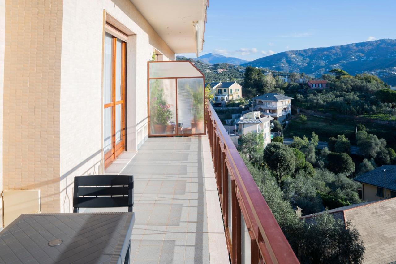 093 - Casa Panorama, Vista Mare E Vista Portofino, 500 Metri Centro Di Chiavari, Posto Auto Gratis Incluso Apartment Ngoại thất bức ảnh