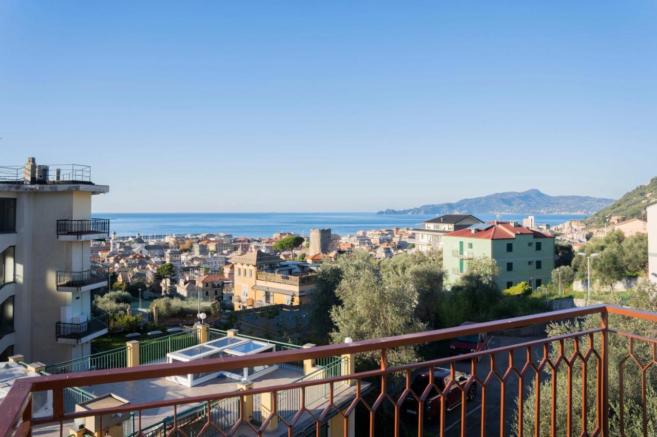 093 - Casa Panorama, Vista Mare E Vista Portofino, 500 Metri Centro Di Chiavari, Posto Auto Gratis Incluso Apartment Ngoại thất bức ảnh
